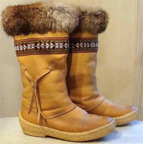 A moccasin on the other hand is a slipper, specifically without a separate heel, consisting of a two pieces of material sewn together to create a shoe form. . Mukluk boots